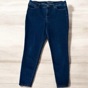 INC Women’s Mid Rise Skinny Blue Denim Size 16/33